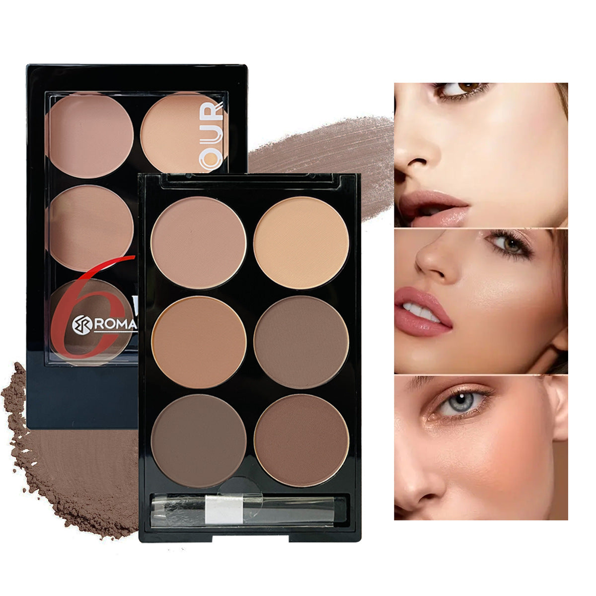 Matte Brightening Base Contour Compact Women