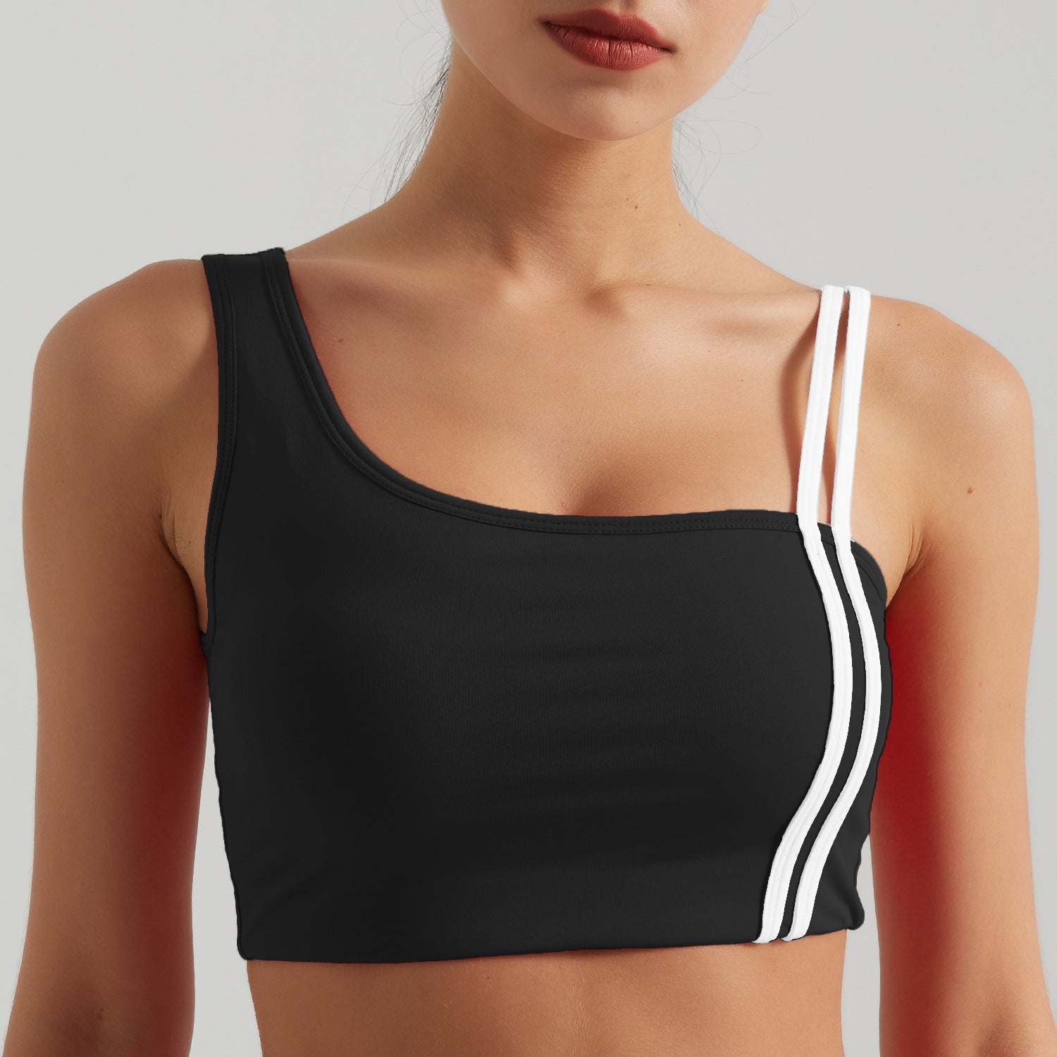 Contrasting Color Thread Yoga Clothes Sports Suit