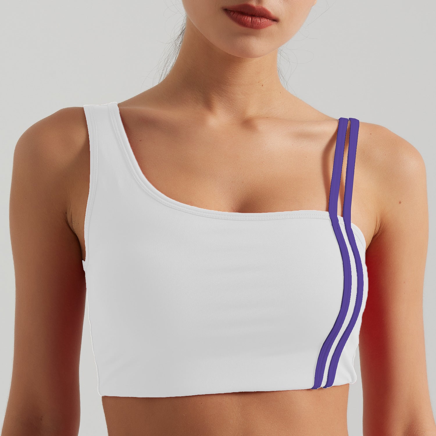 Contrasting Color Thread Yoga Clothes Sports Suit