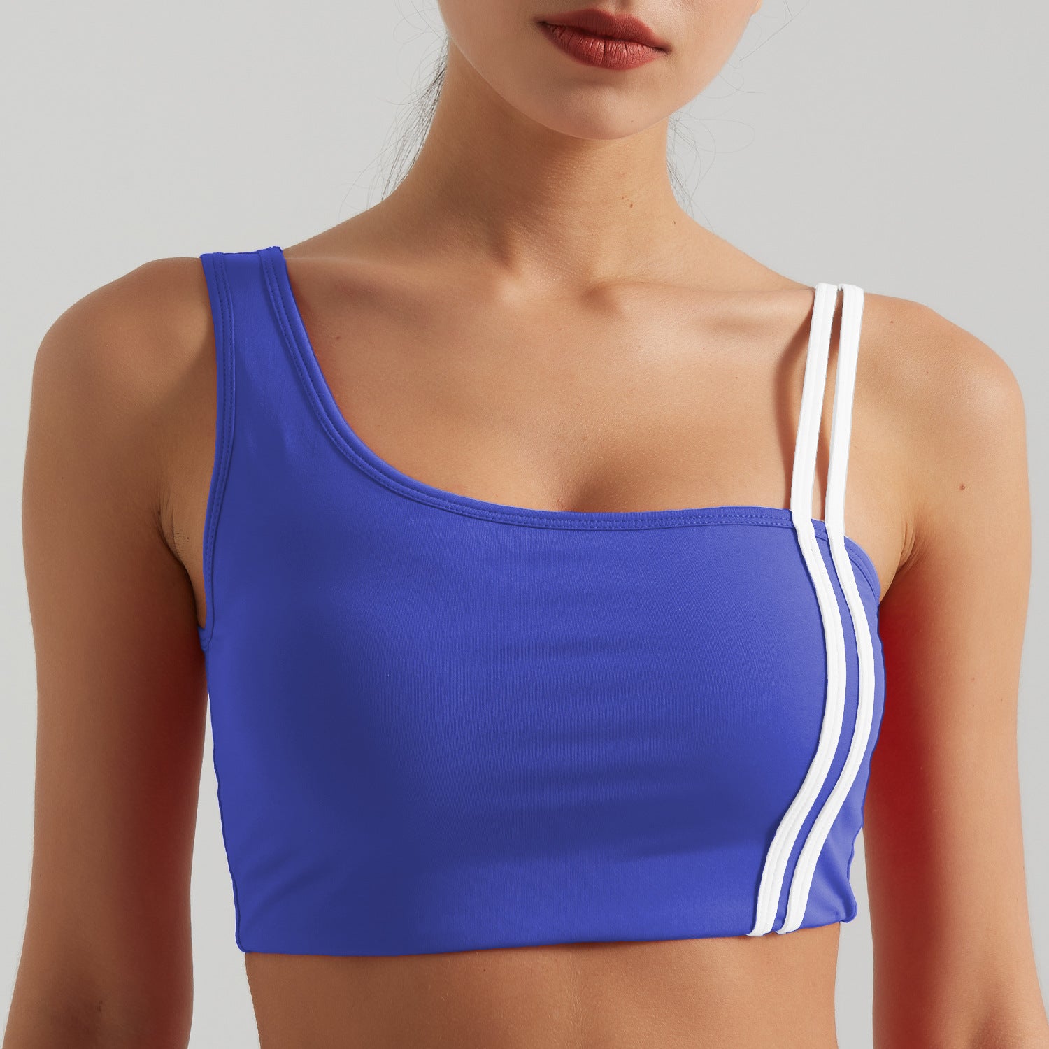 Contrasting Color Thread Yoga Clothes Sports Suit
