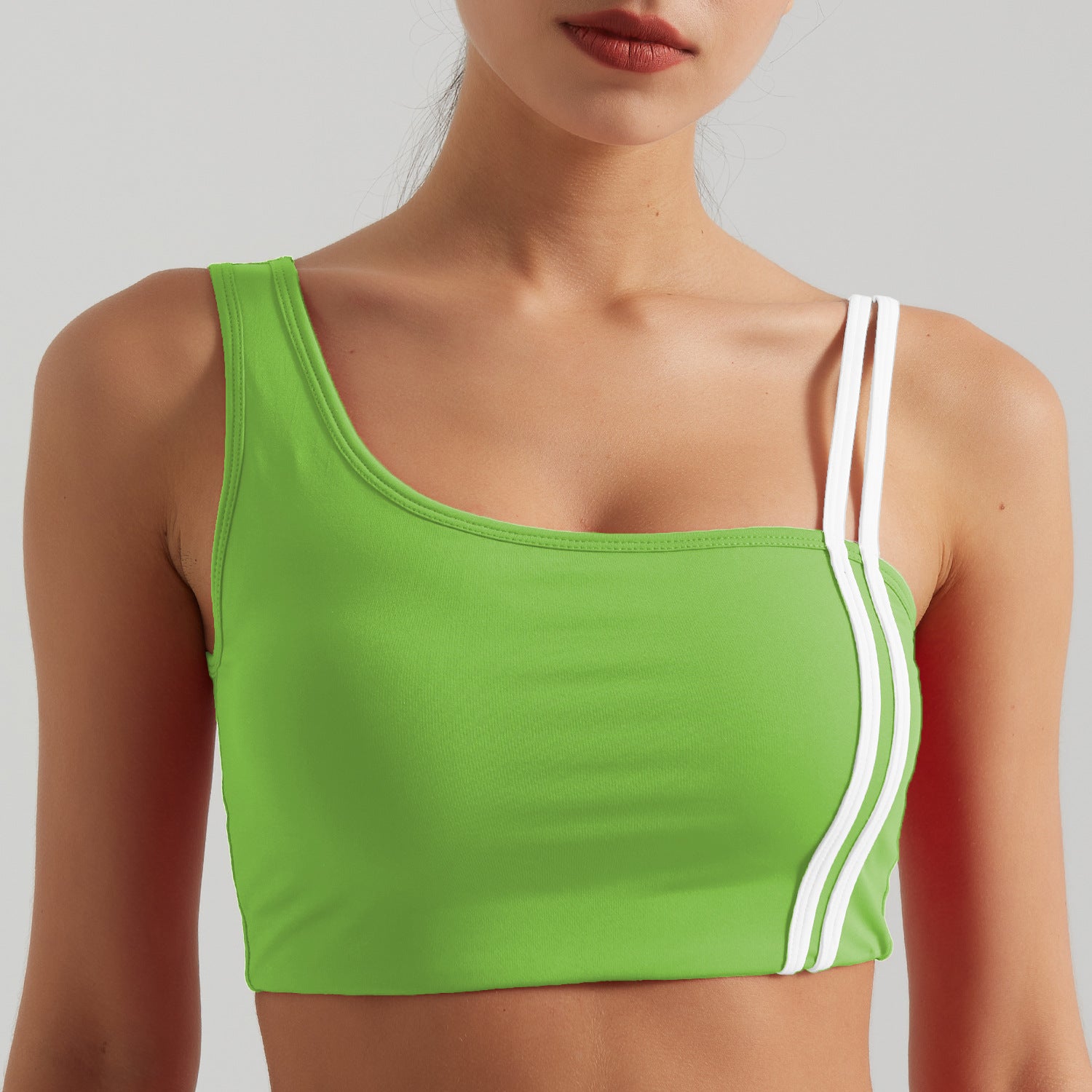 Contrasting Color Thread Yoga Clothes Sports Suit