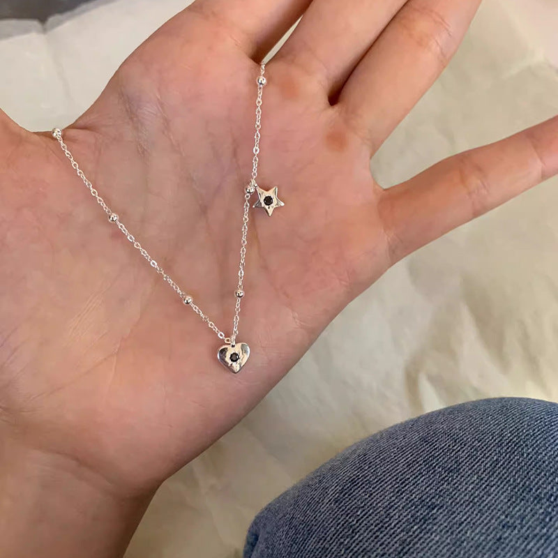 Dainty Zircon Heart Necklace For Women